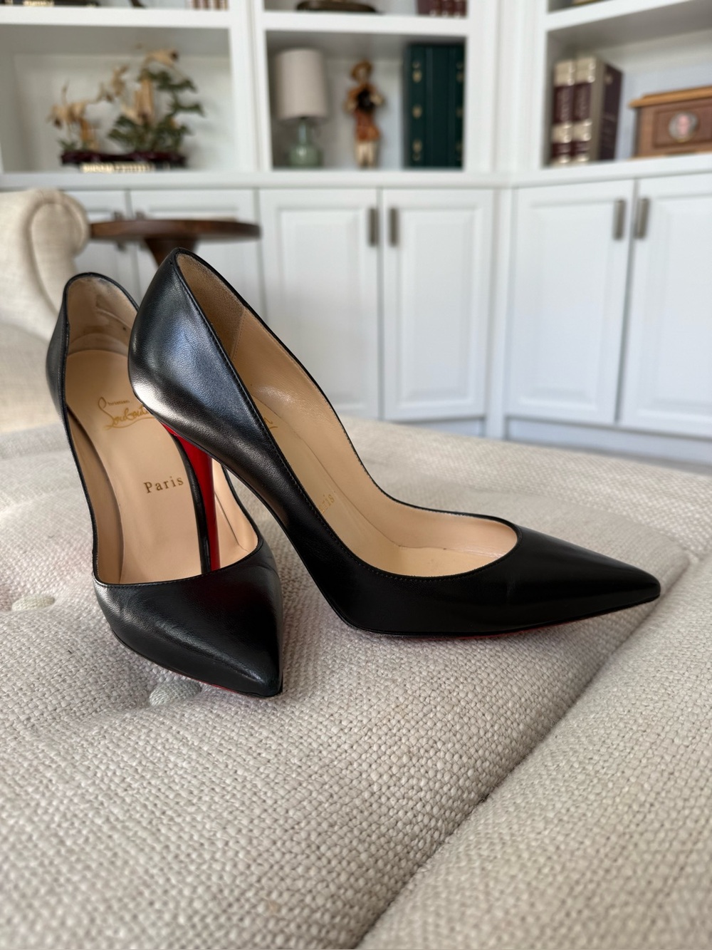 Christian Louboutin black classic heels